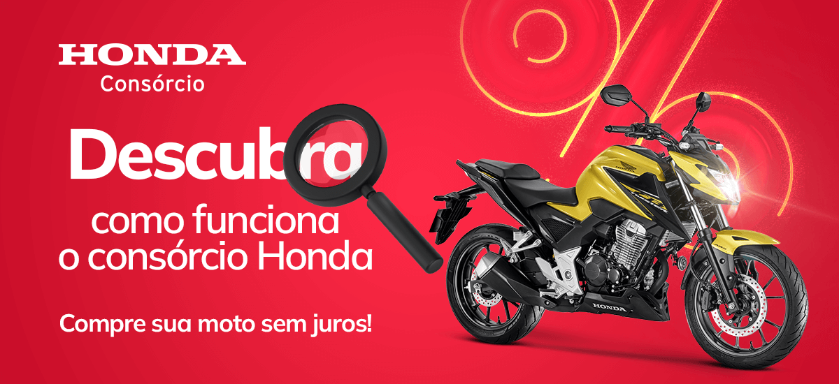 Descubra como funciona o consórcio Honda e compre sua moto sem juros..,